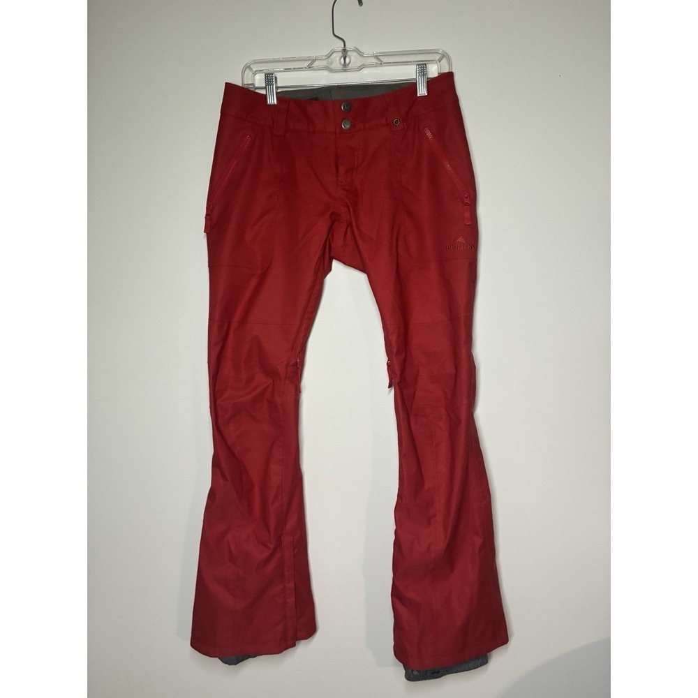 Burton DryRide Women's S Red Lined Ski / Snow Pants Insulated Waterproof Thermo